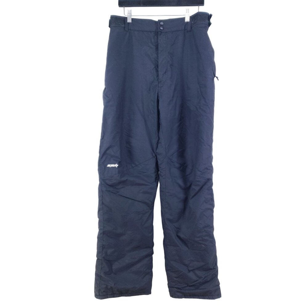 Skigear Insulated Snow Pants Mens XL Black Waterproof Nylon